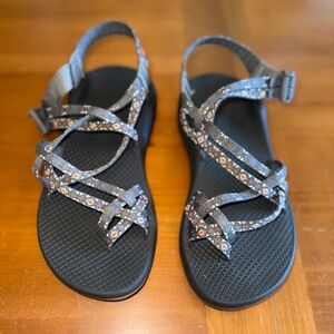 Chaos Golden Creed ZX2 Floral Double Strap Sandal Womens 7 Hiking Walking Comfy